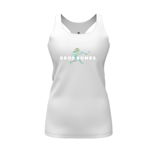 [FT0TRBWH-FYS-LOGO2] Decker Racerback Tank Top (Female Youth S, White, Logo 2)
