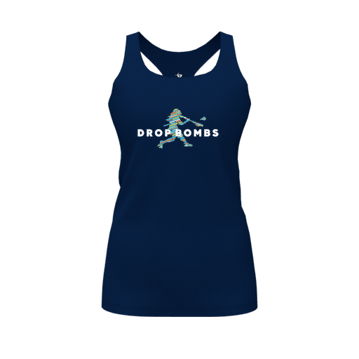 [FT0TRBNV-FYS-LOGO2] Decker Racerback Tank Top (Female Youth S, Navy, Logo 2)