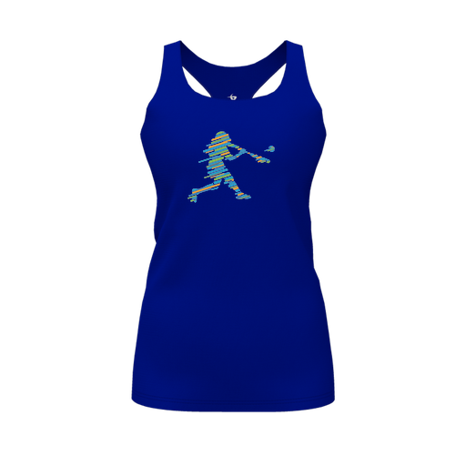 [FT0TRBRY-FYS-LOGO1] Decker Racerback Tank Top (Female Youth S, Royal, Logo 1)