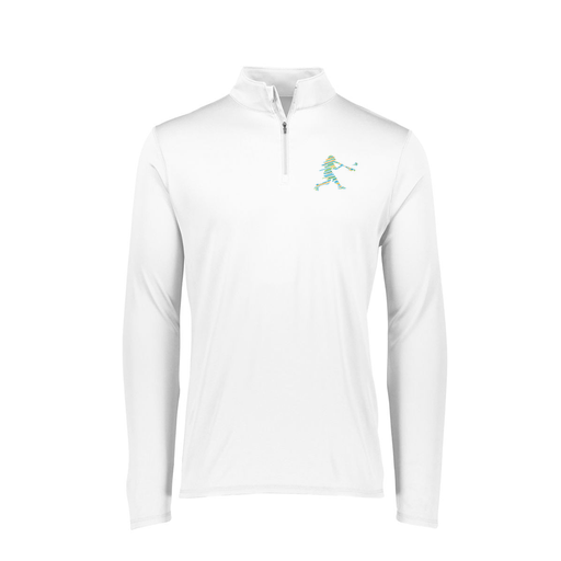 [FTLQFLWH-FAXS-LOGO1] Decker Women's Flex-Lite 1/4 Zip Shirt (Female Adult XS, White, Logo 1)