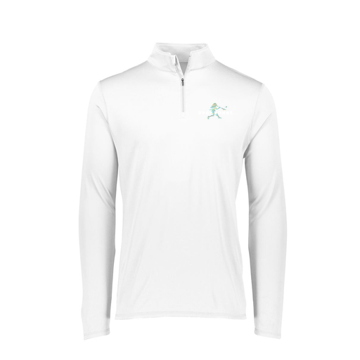 [FTLQFLWH-FAXS-LOGO2] Decker Women's Flex-Lite 1/4 Zip Shirt (Female Adult XS, White, Logo 2)