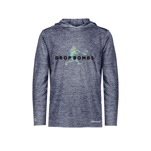 [FOLHCGNV-YS-LOGO3] Decker Youth Charge Hoodie (Youth S, Navy, Logo 3)