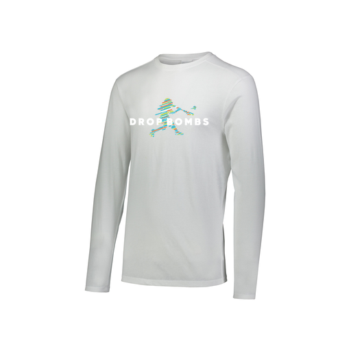 [FTLCUBWH-YS-LOGO2] Decker Youth Tri-Blend T-Shirt - Long Sleeve (Youth S, White, Logo 2)